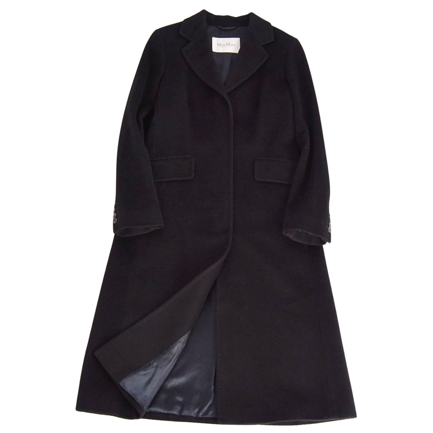 極美品 マックスマーラ Max Mara コート 白タグ ロングコート キャメル