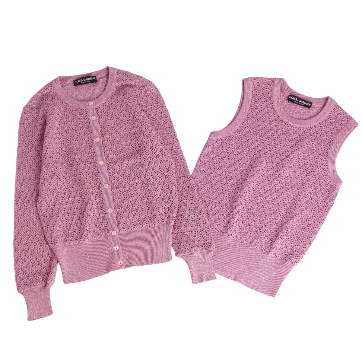 美品 ドルチェ&ガッバーナ DOLCE&GABBANA アンサンブル ニット カ