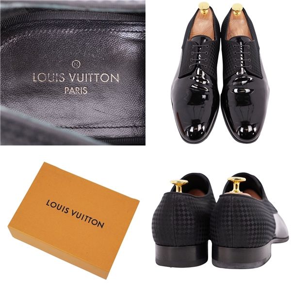 美品 ルイヴィトン LOUIS VUITTON レザーシューズ ソルフェリーノ