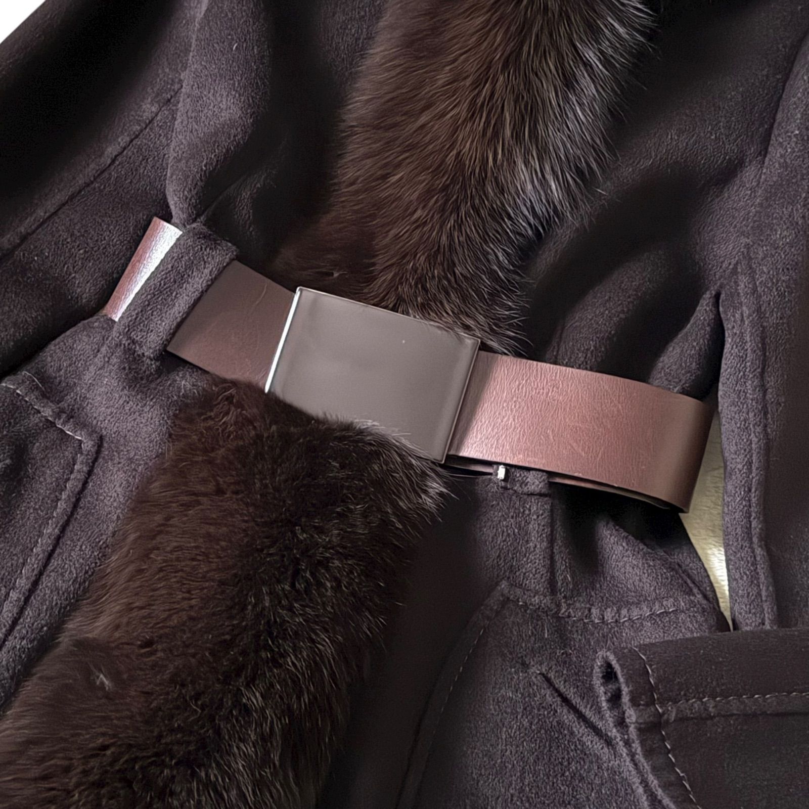 美品 MaxMara 最高峰クチートアマーノ ゴージャスなふわふわフォックス