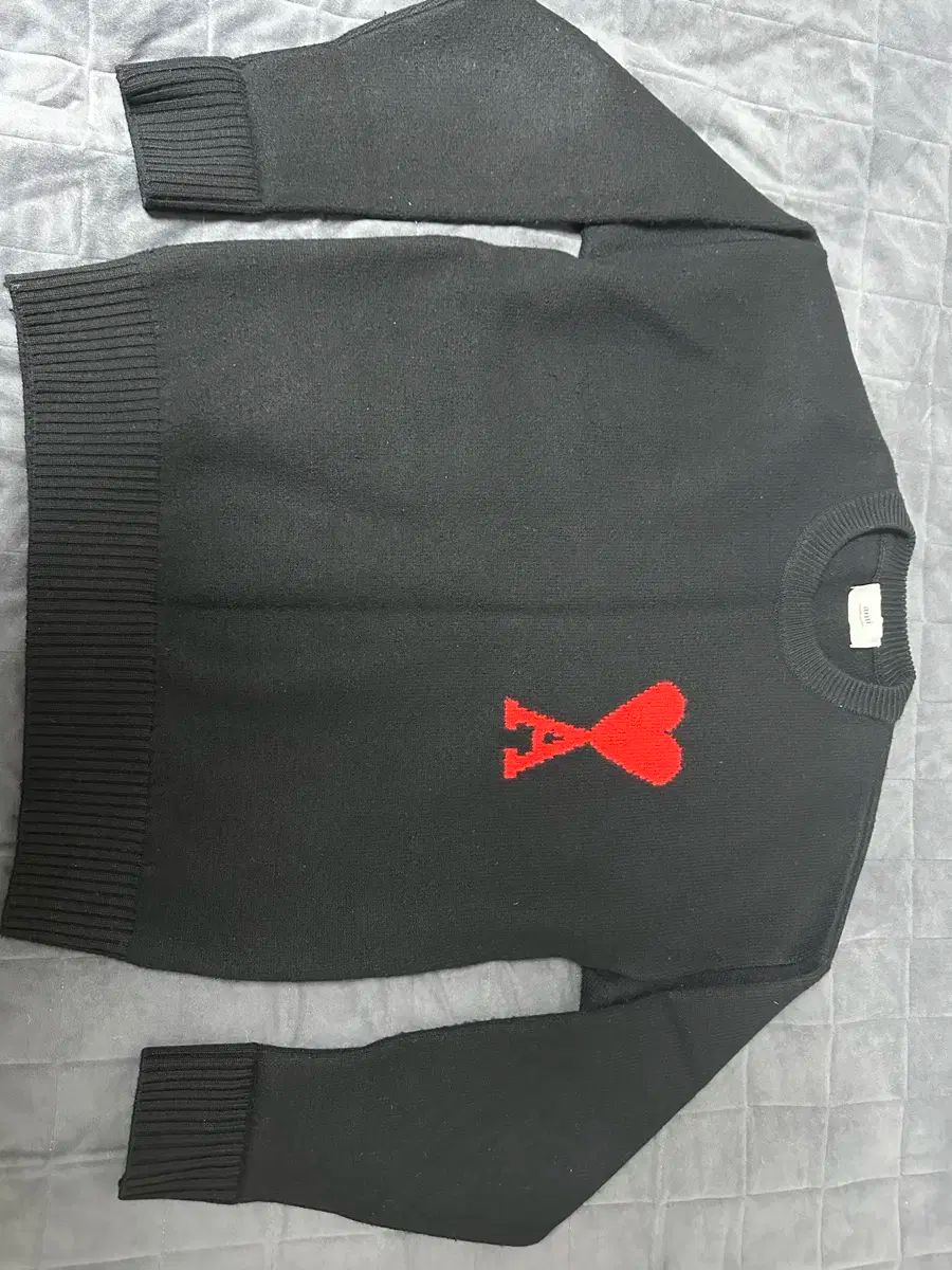 アミ ビックハート ニット ブラック L