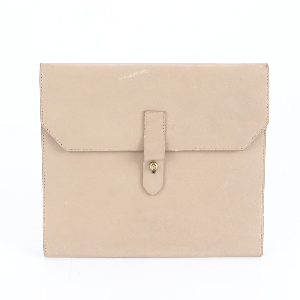ブルネロクチネリ ドキュメントケース レザー クラッチ バッグ ハンド セカンド ベージュ 本革 レディース REM CZ22-8