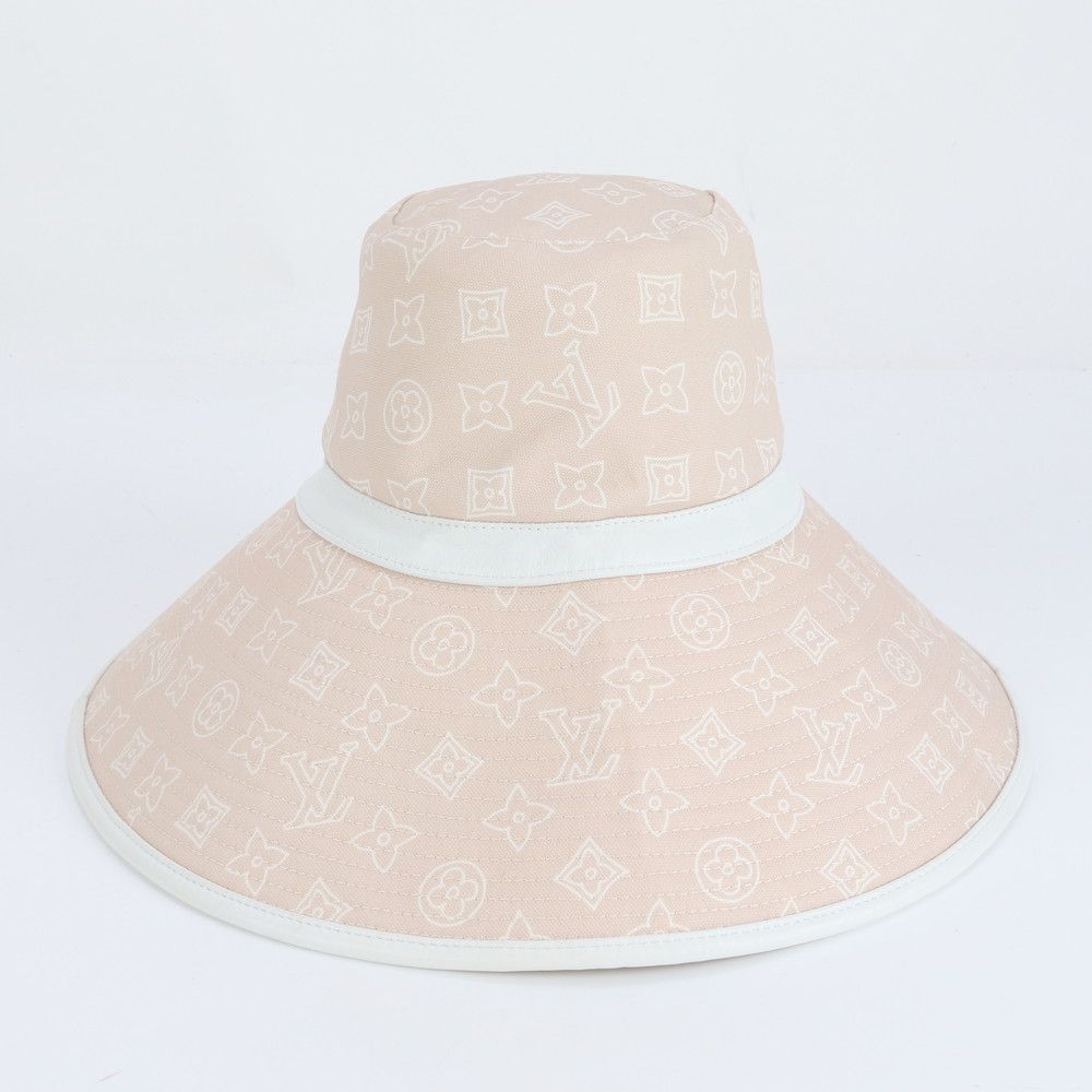 ルイヴィトン モノグラム ワイド バケットハット 帽子 ラムスキン レザー ファッション ハット レディース REM CZ17-5
