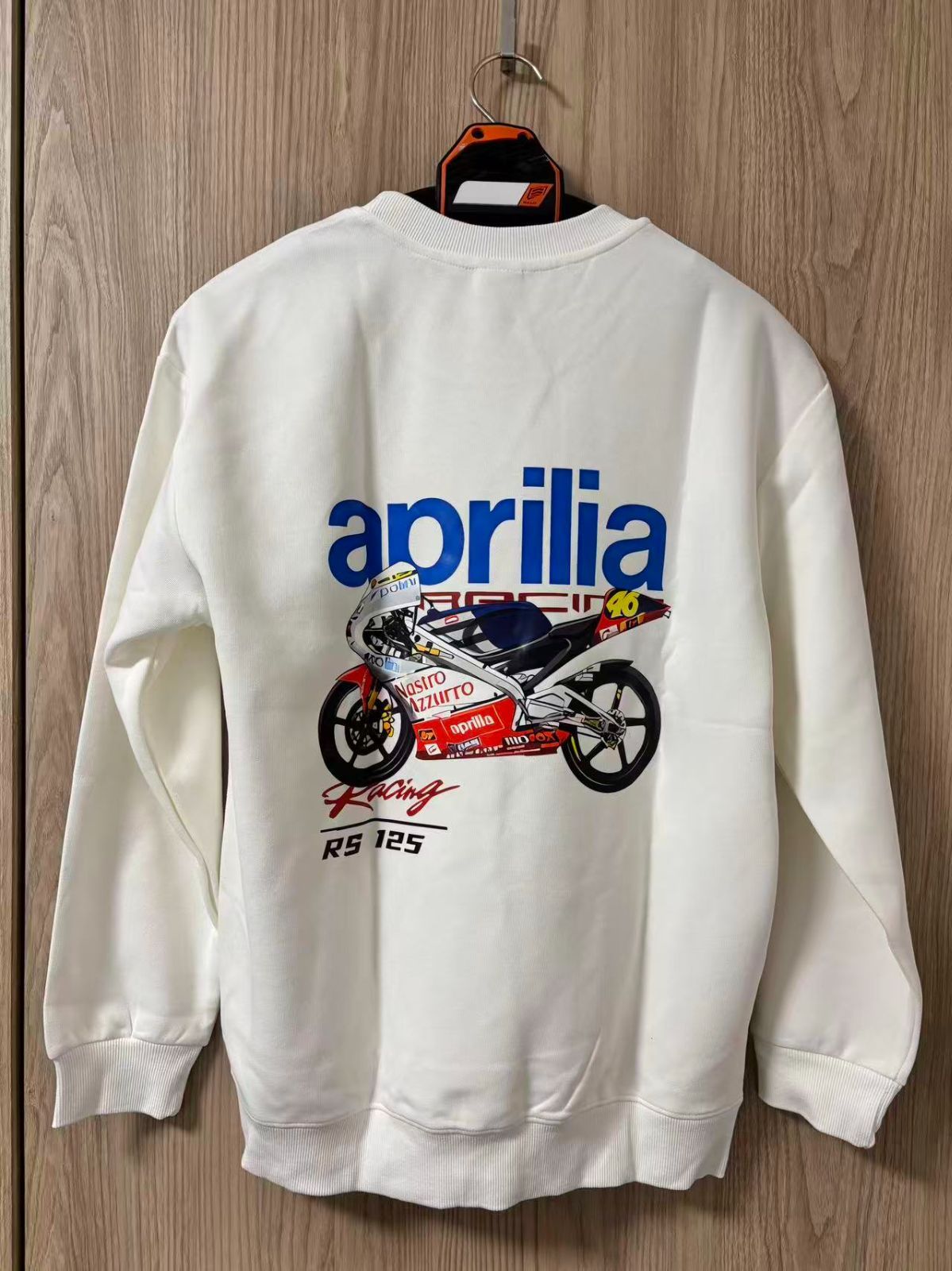 アウトレット新品 L アプリリア MotoGP Aprilia RS125 VR46 World Champion レーシング スウェット シャツ バイクウェア アウトドア スポーツ