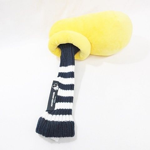 パーリーゲイツ PEARLY GATES × ディズニー Disney コラボ ゴルフ ヘッドカバー フェアウェイウッド用 FW用 イエロー ネイビー ホワイト 黄色 紺 白