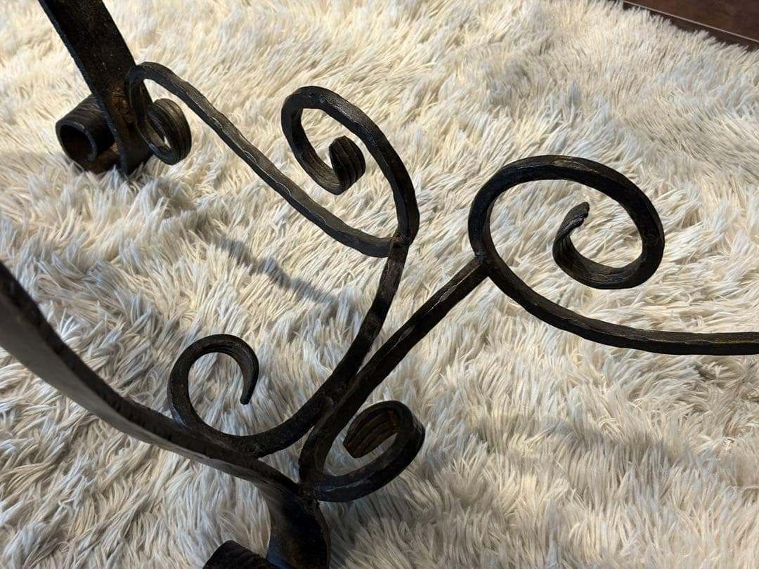 アンティーク サイドテーブル 大理石 アイアン コンソール ビンテージ