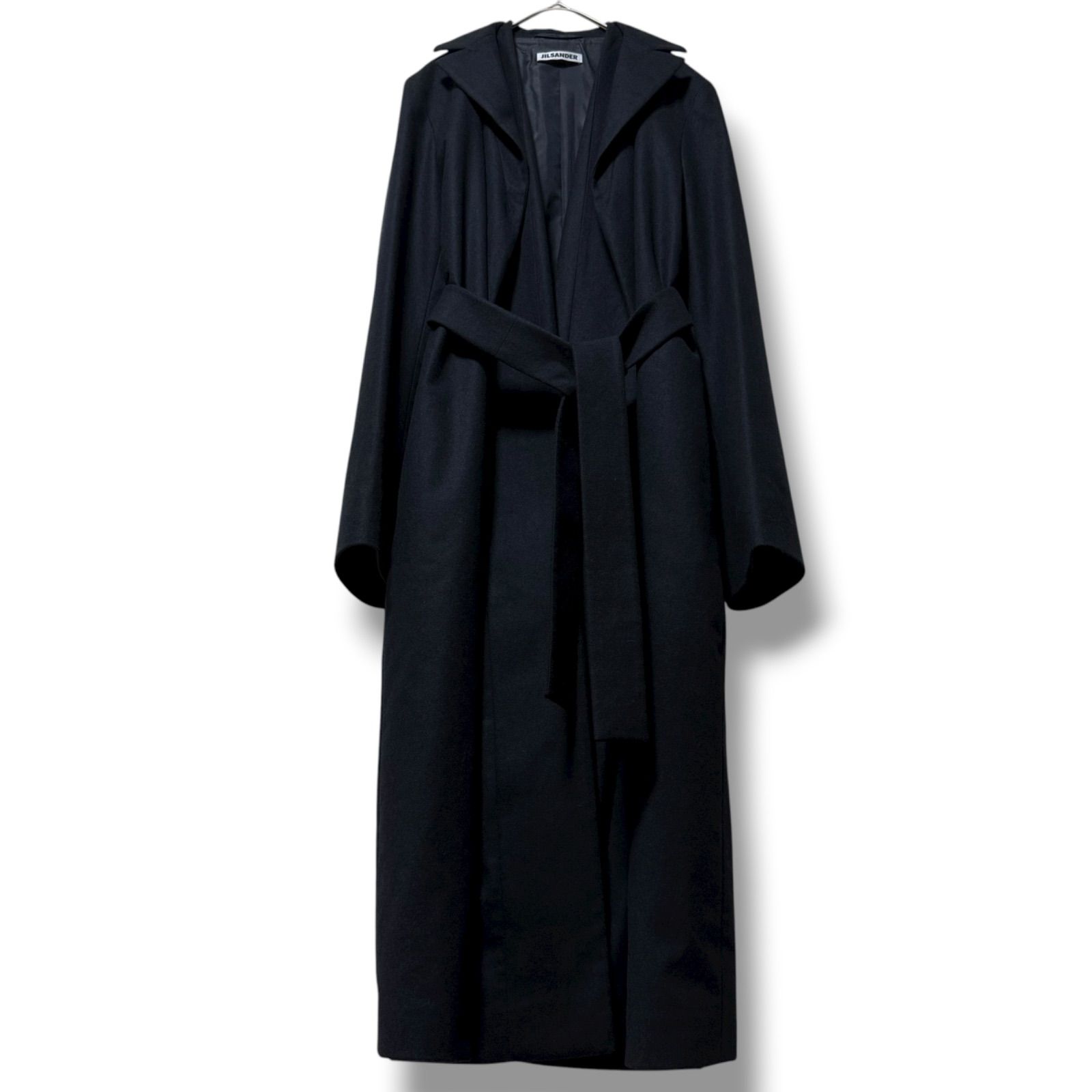 上質カシミヤ100％ 未使用に近い ジルサンダー ロングガウンコート