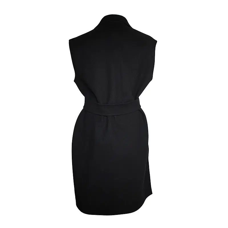 MAX MARA マックスマーラ WEEK ウィーク エンド ウール混 ブラック ロング ベスト 66