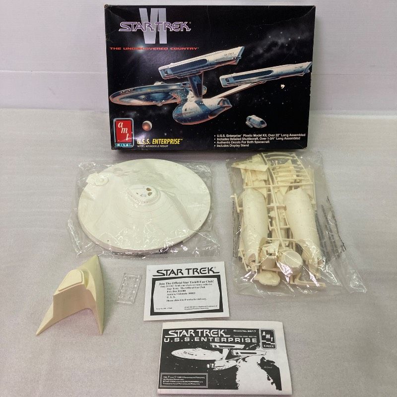 未組立品 AMT ERTL U S エンタープライズ スター トレックVI 未知の世界 8617 ENTERPRISE プラモデル プラモ 模型 宇宙 宇宙船 UFO