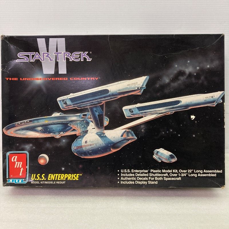 未組立品 AMT ERTL -U.S.S.エンタープライズ- スター トレックVI 未知の世界 8617 U.S.S. ENTERPRISE プラモデル プラモ 模型 宇宙 宇宙船 UFO