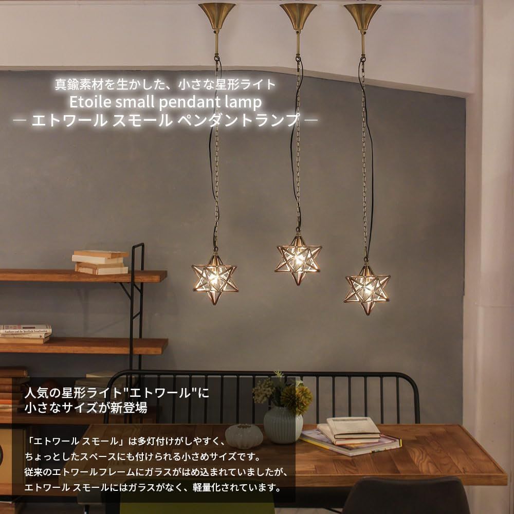 DI CLASSE Etoile small LP3130 エトワール スモール ペンダントライト アンティークブラウン 白熱球1灯 付属 星型 おしゃれ 間接照明