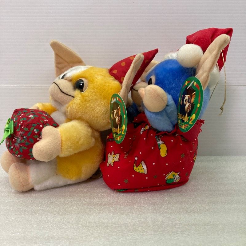 グレムリン(ギズモ)サンタ帽子付きぬいぐるみ2体セット 14_tc_nuQMb_MqV9Gzugei3-