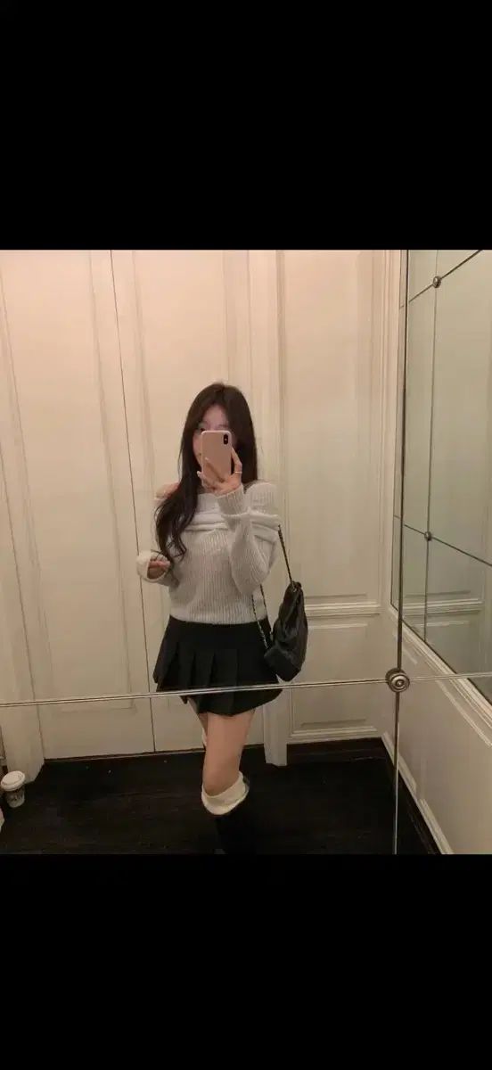 リズ Leed s ブリーズスカート チャコール