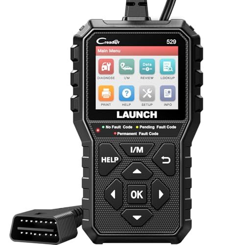 LAUNCH CR529 OBD2 診断機 自動車用 故障診断機 チェックエンジンライトの消灯 フルOBD2機能 故障コード意味解釈 向け メニュー日本語表示 JOBD国産車対応不可 0fdb2f65