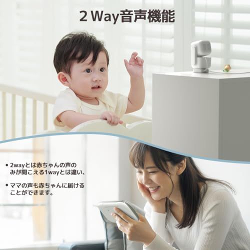 暗視機能付き見守りカメラ 温度検知