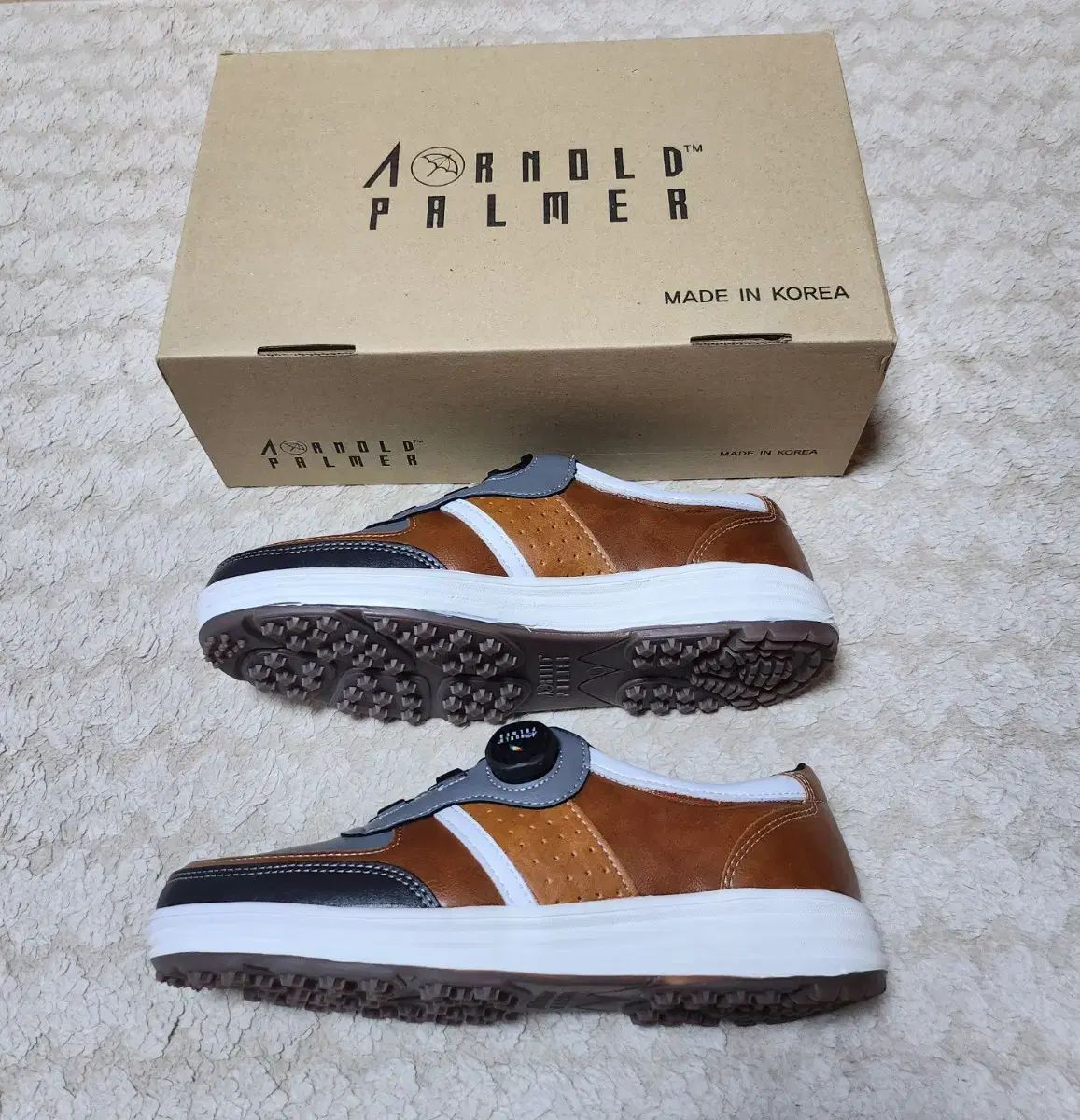 260 アノルドパーマー 韓国製 メンズ ゴルフシューズ