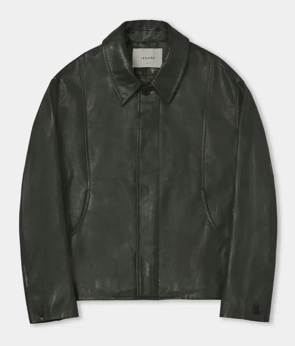 ルマード ヴィーガン スリット ジャケット - ダークグリーン 3size