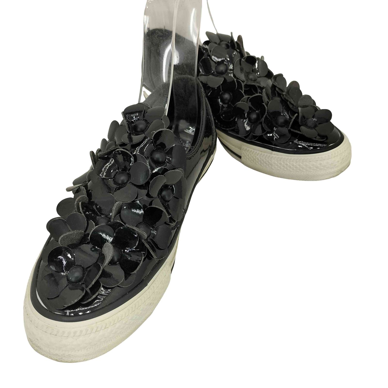 トウキョウボッパー TOKYO BOPPER FLOWER SLIP ON フラワーデザイン エナメル スリッポン レディース 23 5 cm