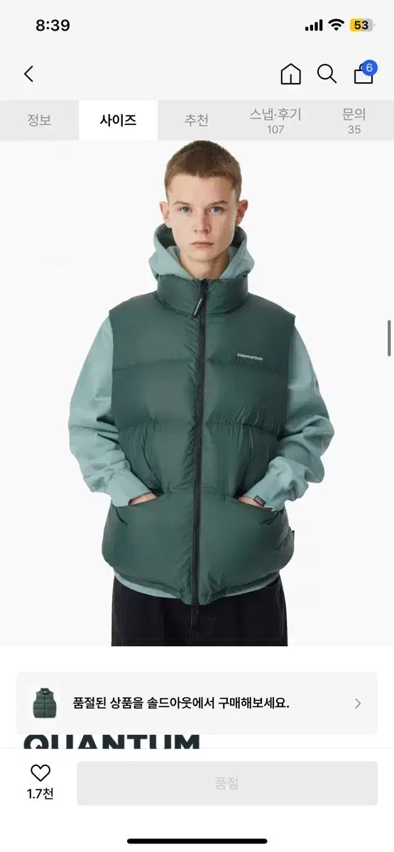 ディネ댓 PERTEX T Down Vest Green