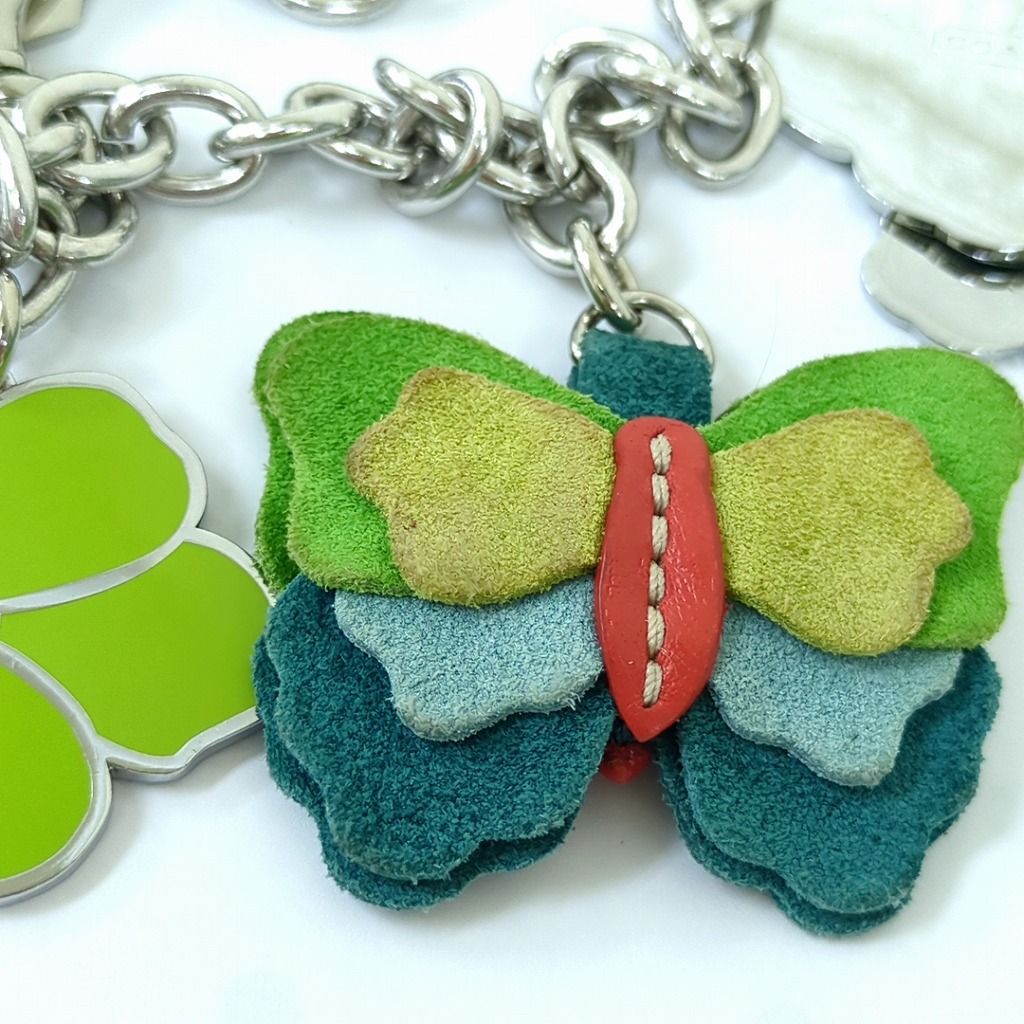 COACH コーチ チェーン ベルト フラワー バタフライモチーフ COACH