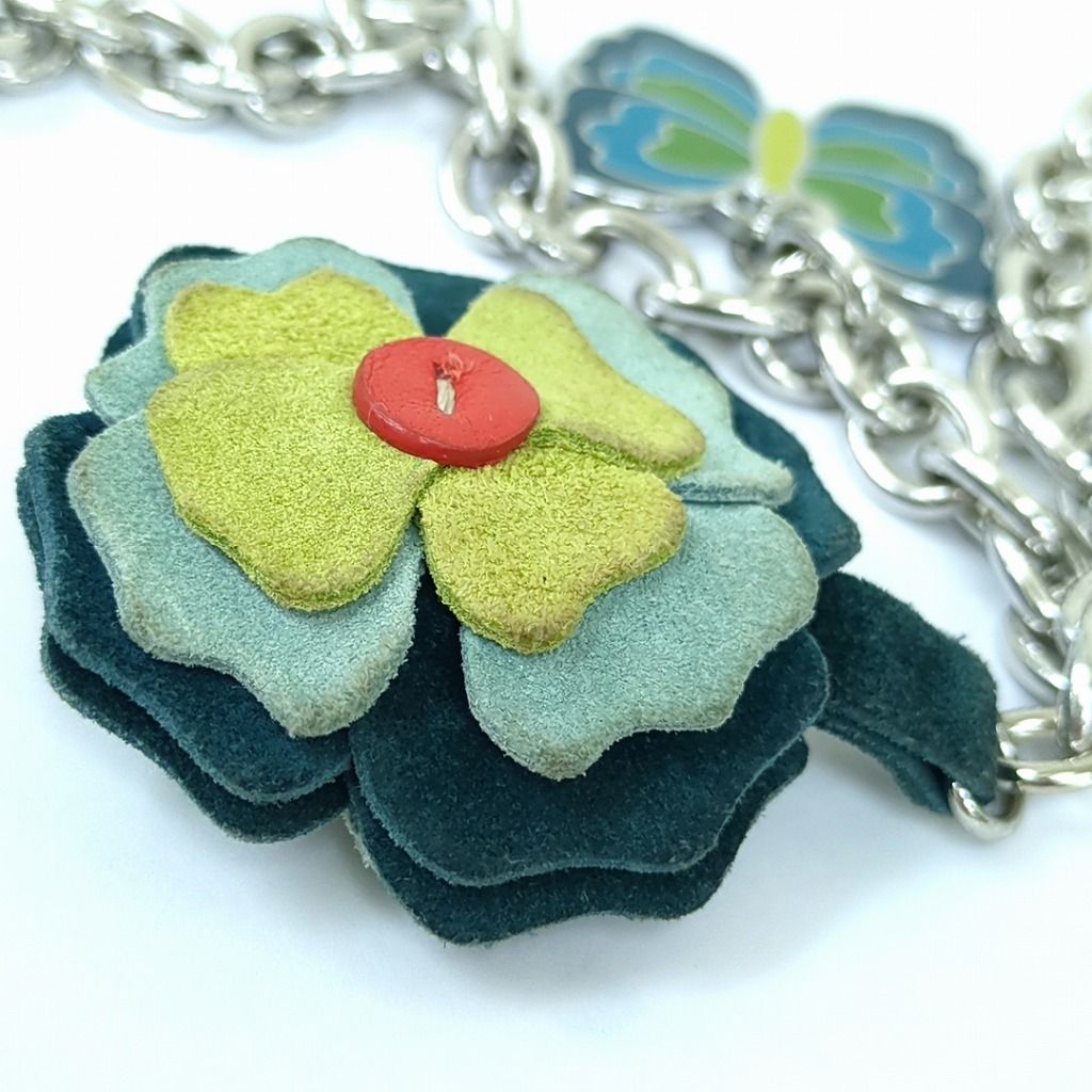 COACH　コーチ　チェーン　ベルト　フラワー　バタフライモチーフ COACH コーチ チェーン ベルト フラワー バタフライモチーフ トップ