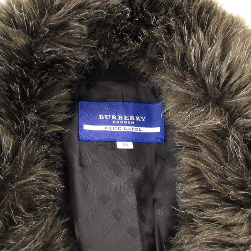 バーバリーブルーレーベルファーコート バーバリーブルーレーベル