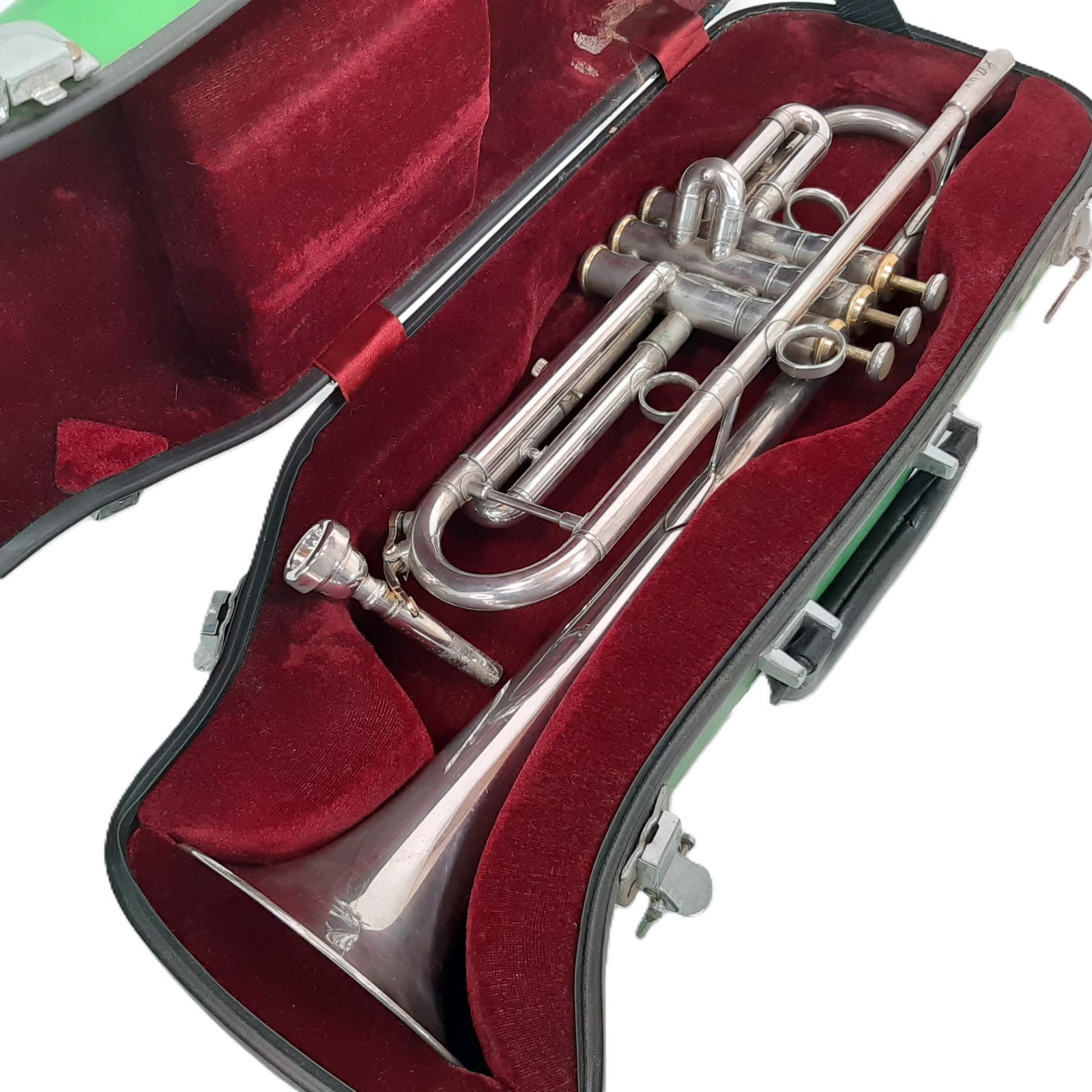 ＸＯ トランペット ＲＶ Ｓ XO RV シルバー マウスピース ハードケース付き