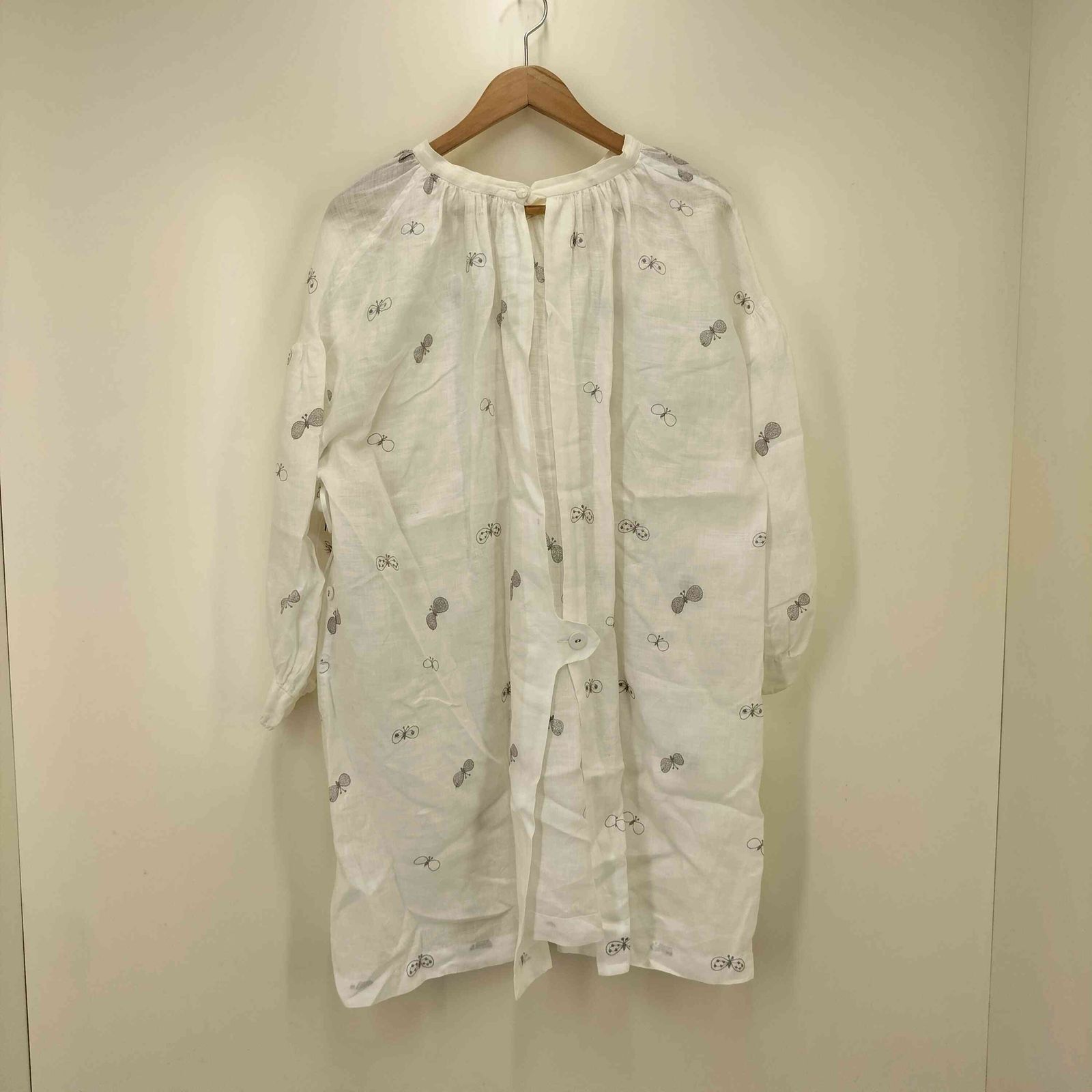 ミナペルホネン mina perhonen CHOUCHO 蝶刺繍ブラウス レディース 表記無