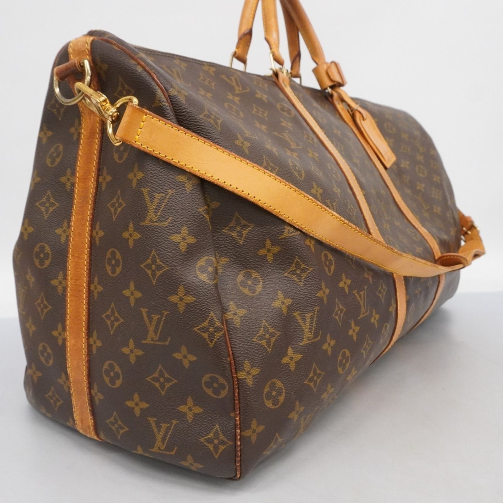 ルイ ヴィトン Louis Vuitton ルイ ヴィトン ボストンバッグ モノグラム キーポルバンドリエール60 M41412 ブラウンメンズ レディース P1635497