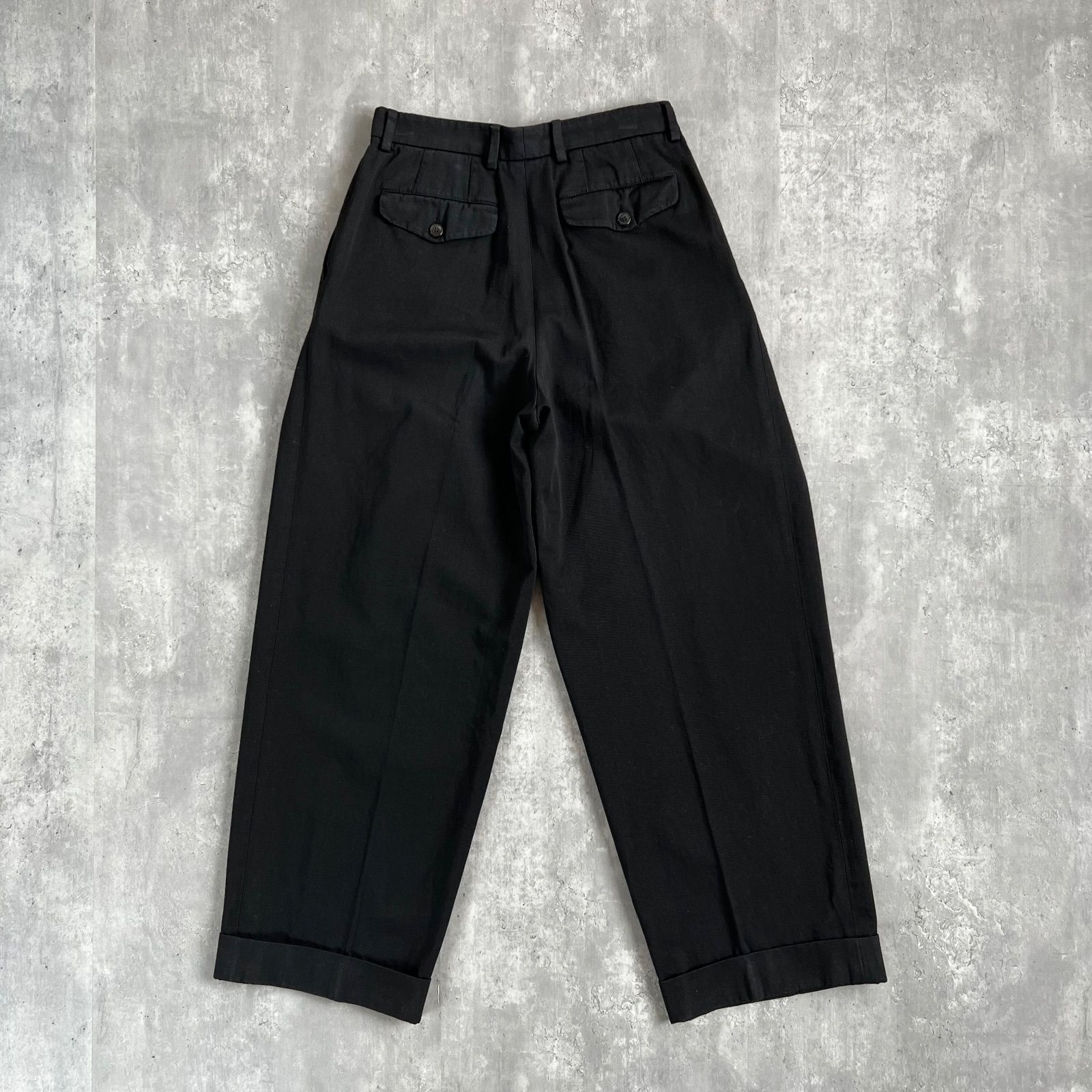 DRIES VAN NOTEN ドリス ワイド 2タック コットン スラックス DRIES VAN NOTEN / ドリスヴァンノッテン 2タック コットンワイド