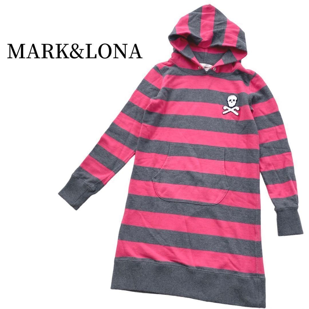 MARK-LONA スカル パーカーワンピース ボーダー 人気ゴルフブランド