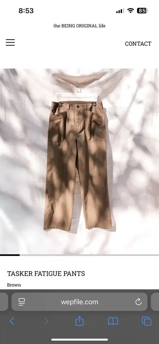 wep ファティーグパンツ ブラウン