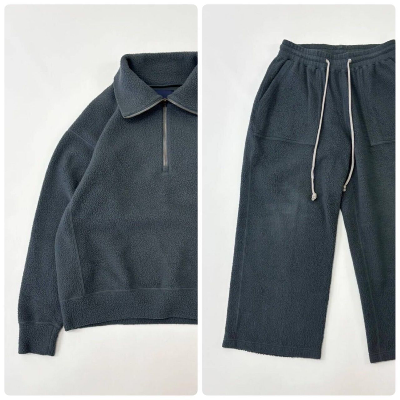 23aw RAINMAKER レインメーカー ポーラテック ハーフジップ シャツ イージー パンツ POLARTEC HALF ZIP SHIRT EASY PANTS SET UP 706