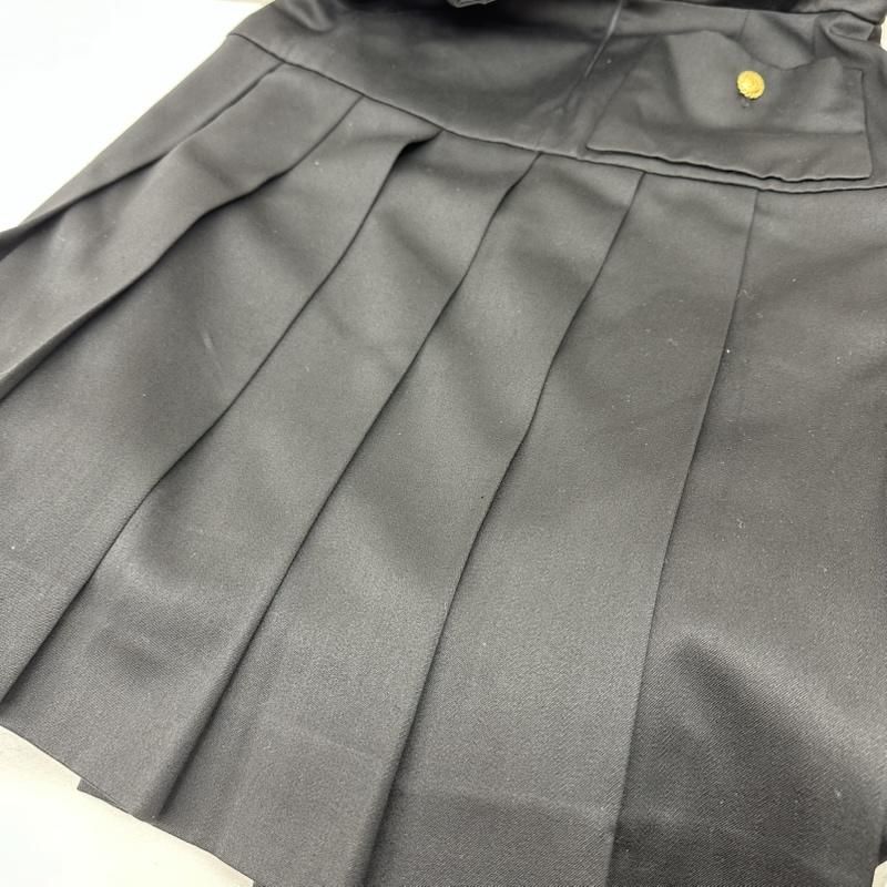 シャネル　ひざ丈プリーツスカート　金ボタン　ココマーク　フランス製　ヴィンテージ シャネル フランス製 ココボタン プリーツ スカート レディース 40