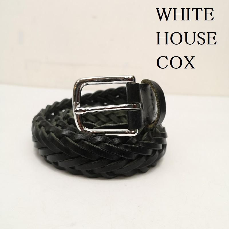 ホワイトハウスコックス 編み込み レザー ベルト 28 70 メンズ - ISItems 古着 50146612