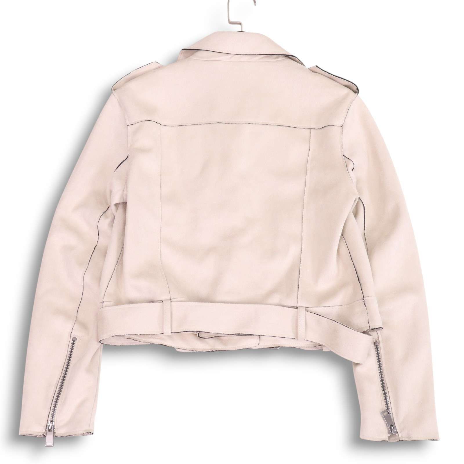 新品未使用タグ付き ZARA 本革 ザラ スウェードレザーライダースジャケットM 新品未使用タグ付き ZARA 本革 ザラ スウェードレザーライダース