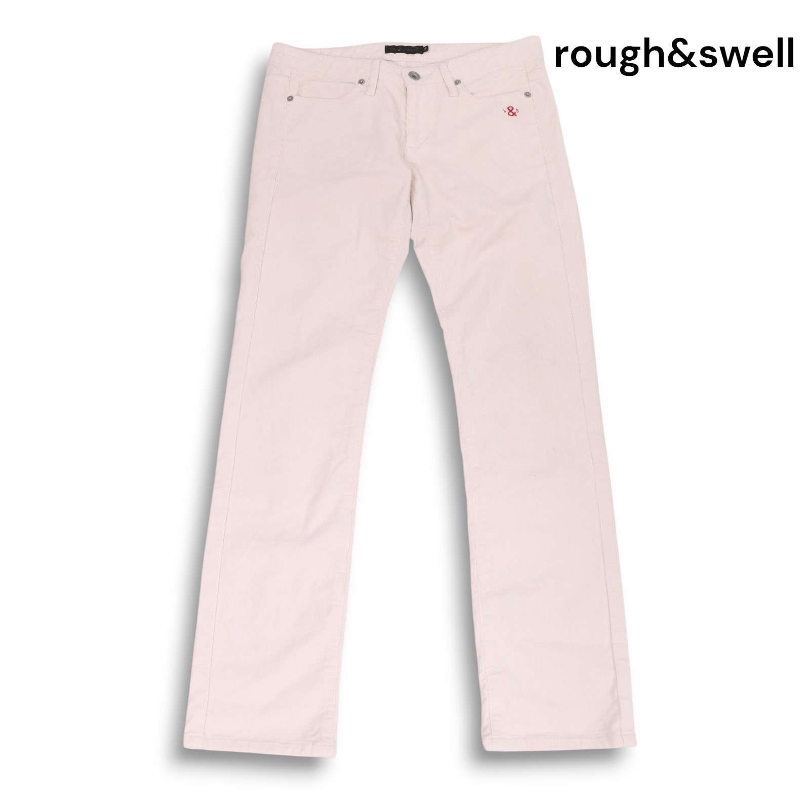 ラフ&スウェル　コーディロイパンツ rough&swell ラフアンドスウェル ゴルフ 秋冬☆ 刺繍 ストレッチ 細畝