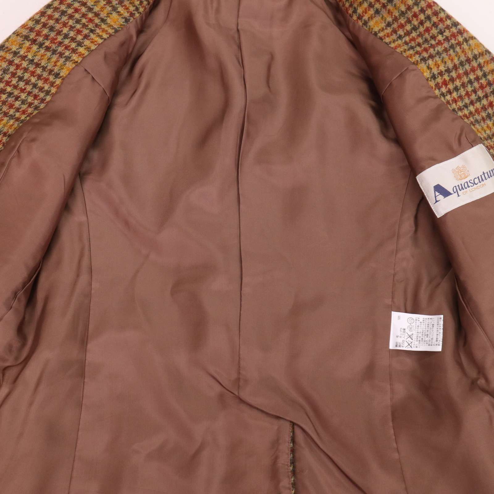 Aquascutum アクアスキュータム 秋冬 ウール ツイード エルボーパッチ