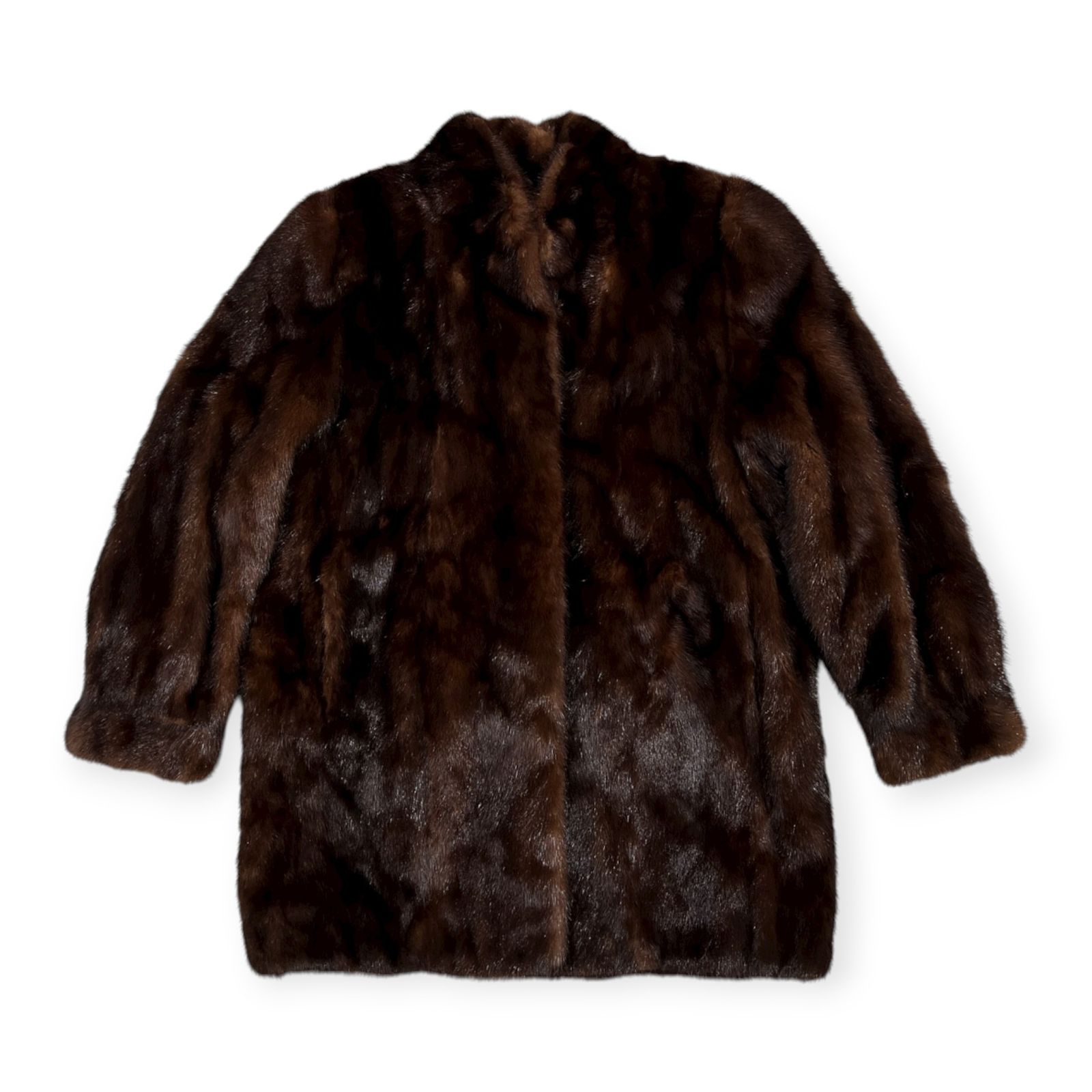 リアルファー 最高級ミンク ファーコート ブラウン 本物毛皮 毛皮コート Mink Fur ミンク系 本毛皮 リアルファー コート ジャケット サイズ 13