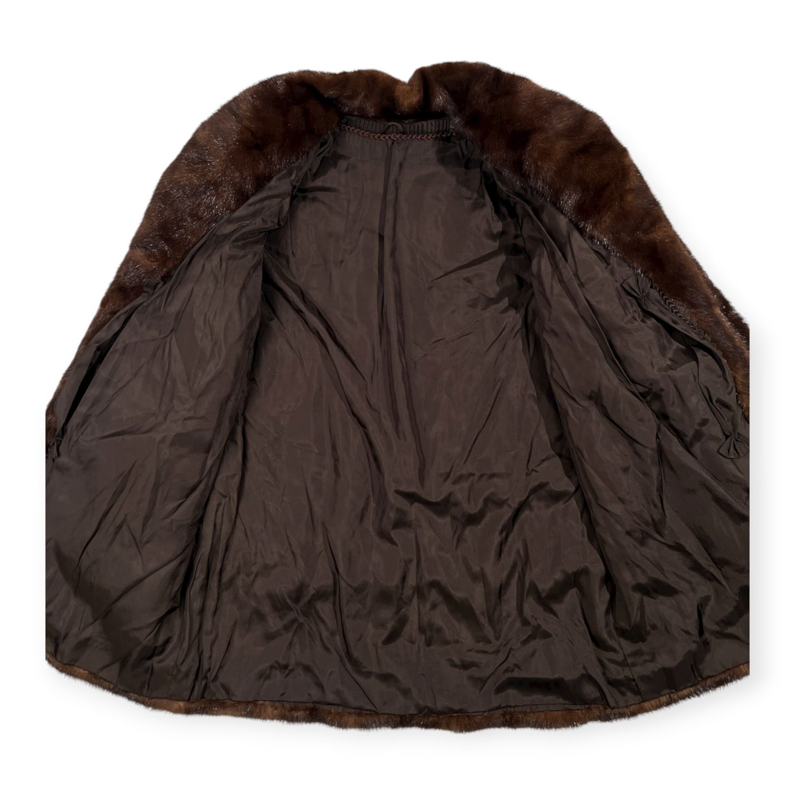 Mink Fur ミンク系 本毛皮 リアルファー コート ジャケット サイズ 13