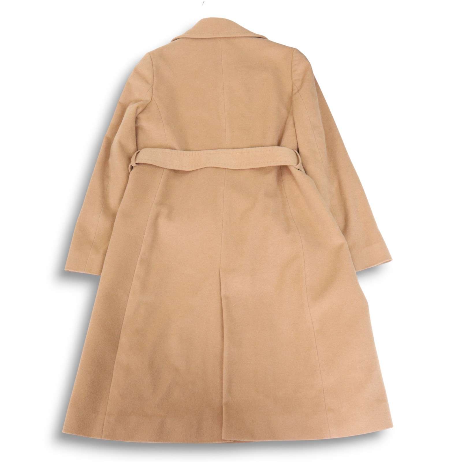 INED イネド 秋冬 高級 カシミヤ100％♪ ベルト付き ロング コート Sz