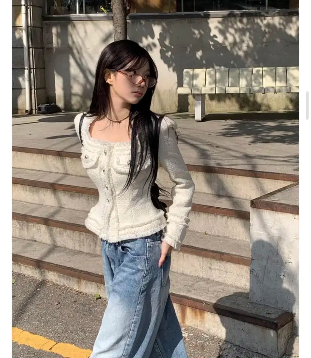 モディムード LINE ツイード ジャケット