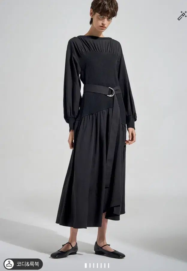 SYSTEM 텍스처 ブロック ベルト付き ONE PIECE 55 サイズ