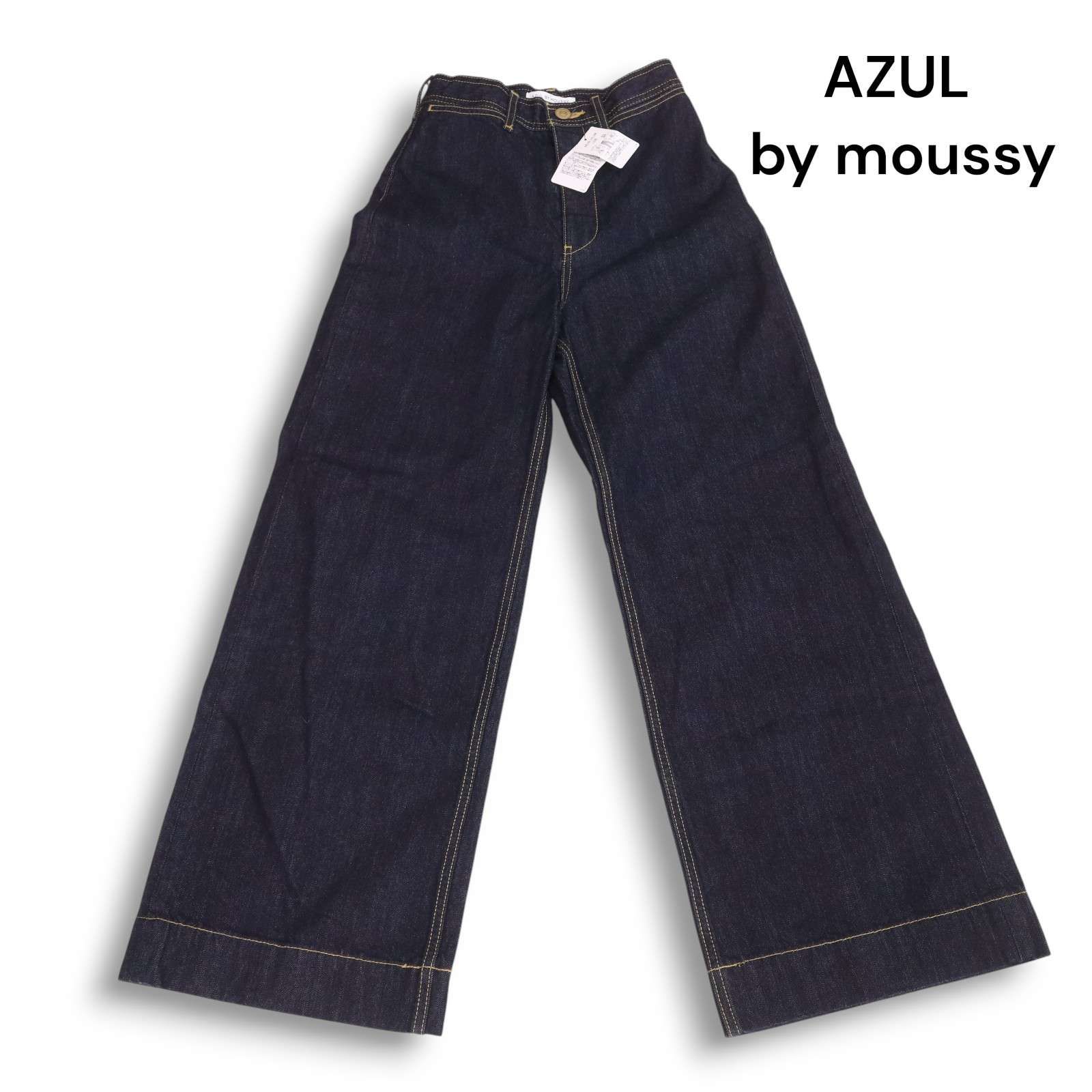 新品 未使用】 AZUL by moussy アズール マウジー DARTS DENIM WIDE 
