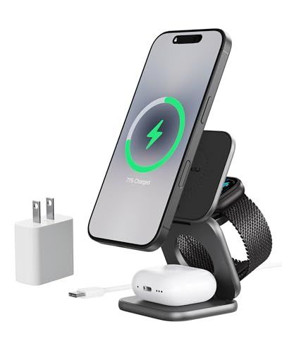 KU XIU X40 Turbo 3in1 Qi2.2 25W充電器 45W付