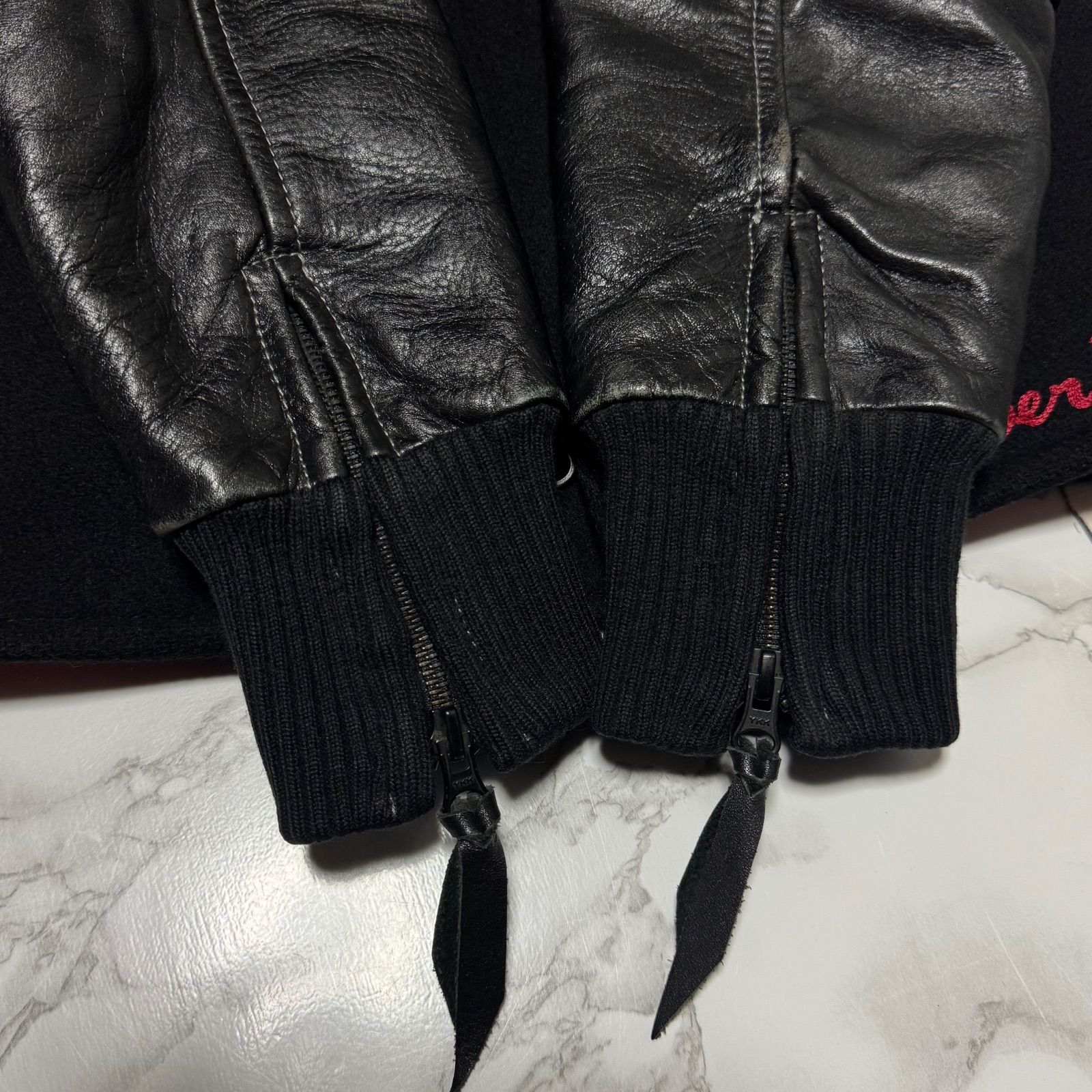 SKULL FLIGHT◇スカルフライト◇スタジャン◇ブルゾン◇サイズ38