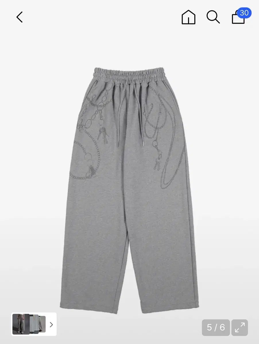 ファンシークラブ キーチェーン エンブロイダリー スウェットパンツ