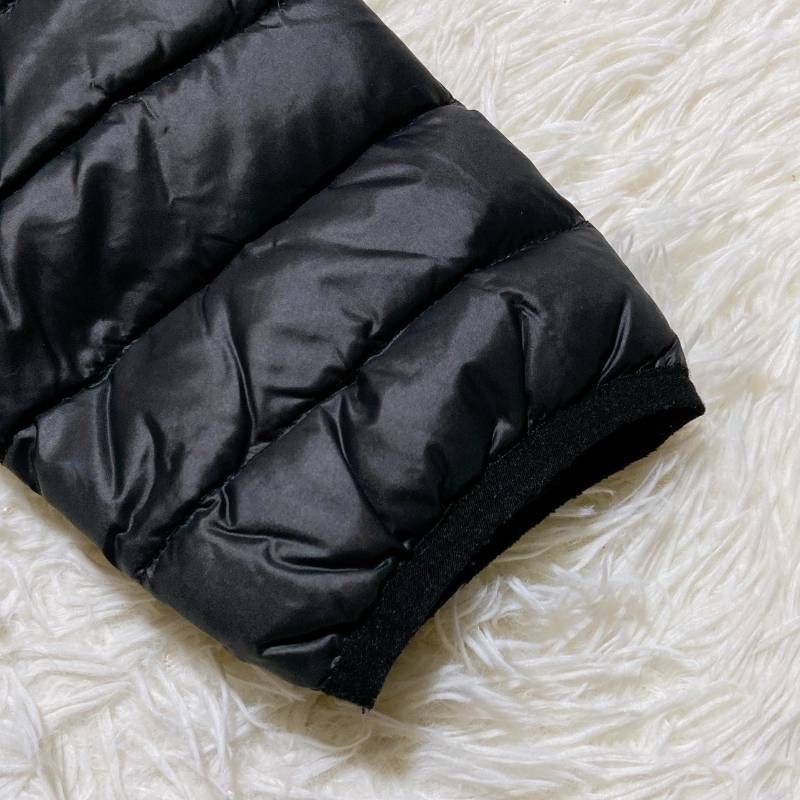 DIESEL ディーゼル ライダースダウンジャケット ワッペン ジップ 黒