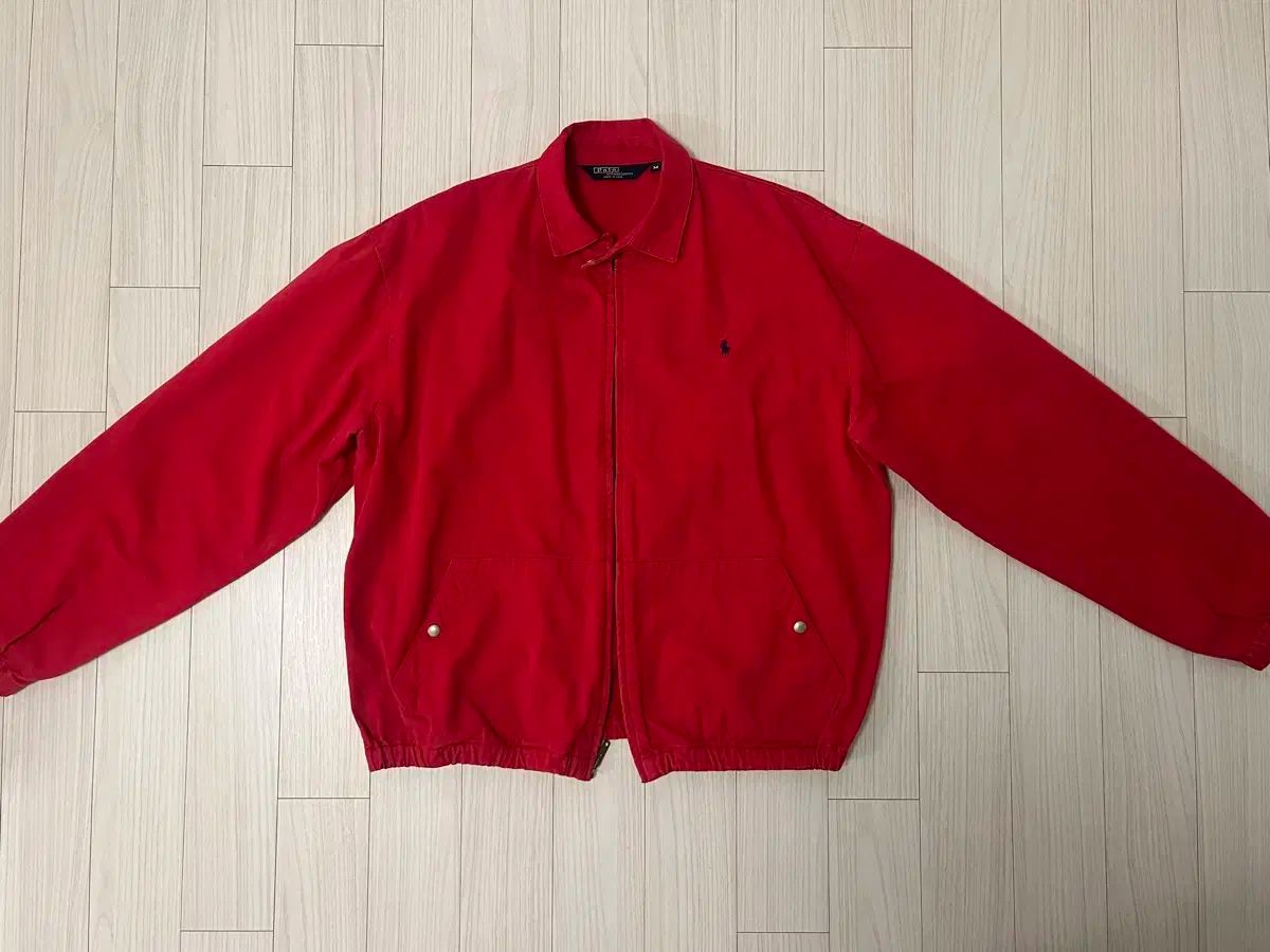 POLO ポロ コットン ブルゾン ジャケット レッド M サイズ