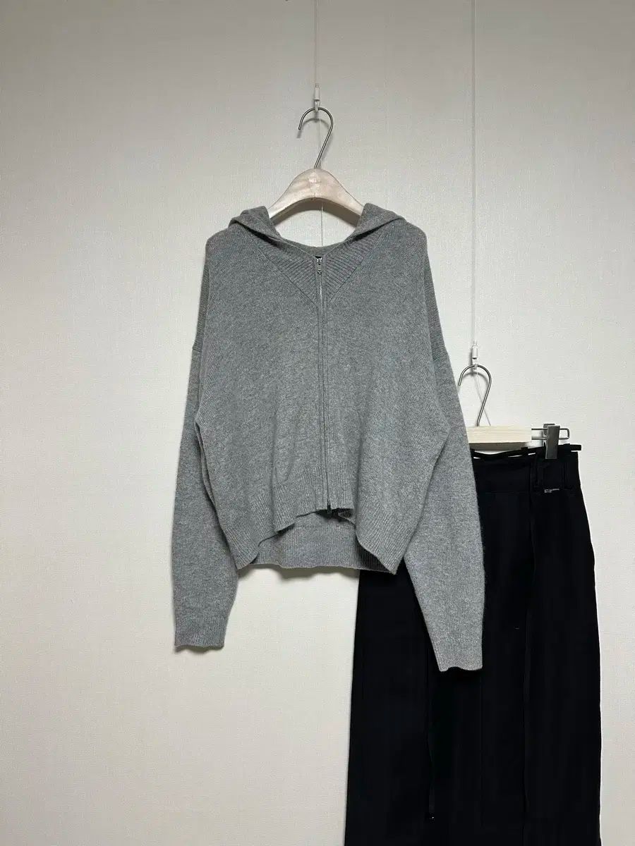 セオリー21 フード ドルマン ジップアップ カーディガン